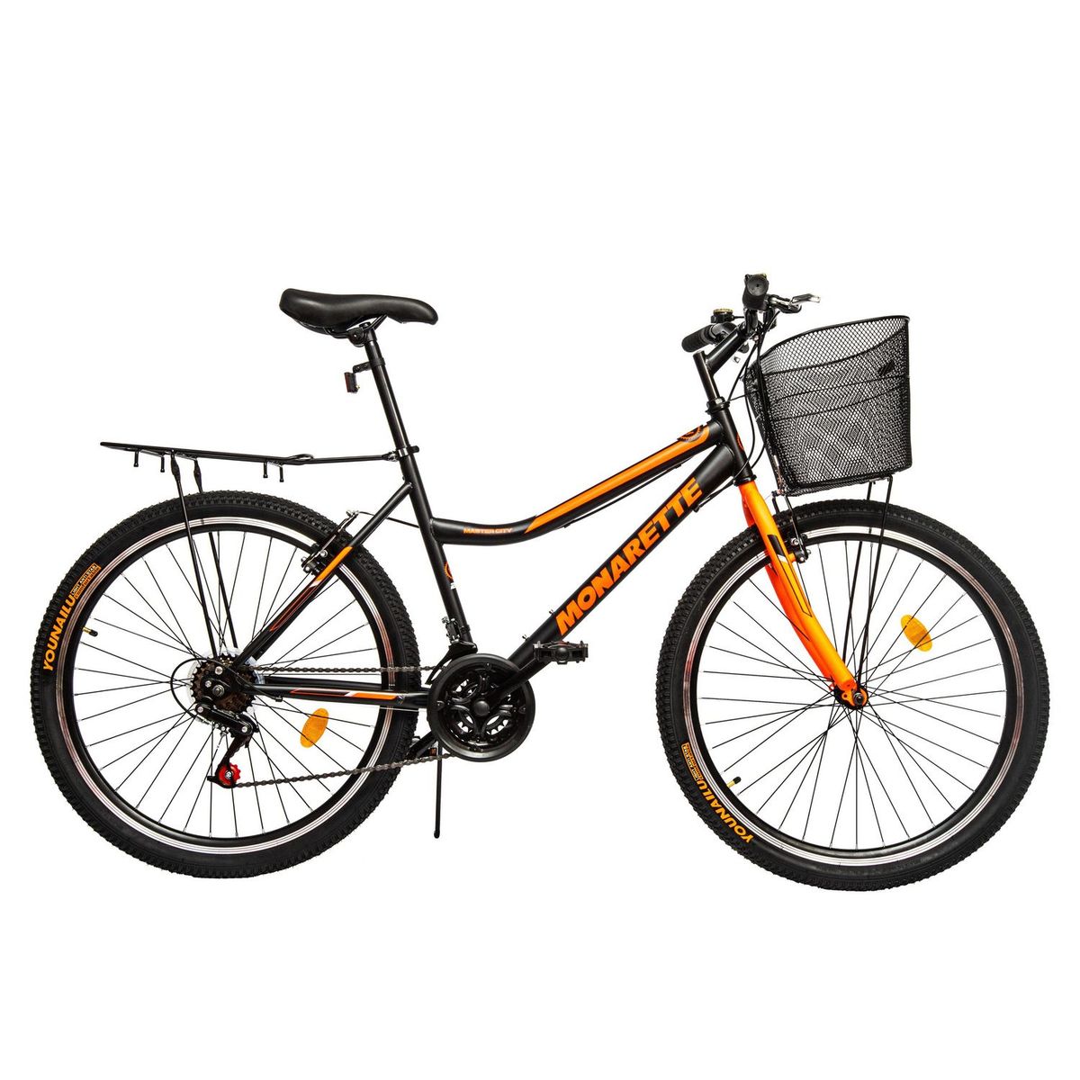 MONARETTE - Bicicleta Monarette Master City 21V ARO 26" Negro/Rojo