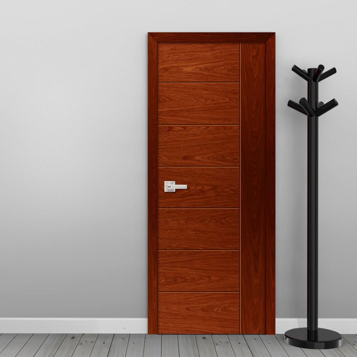 Puerta Interior HDF Euro Cedro Relleno Sauerland Tubular, marca ARES - Foto Principal