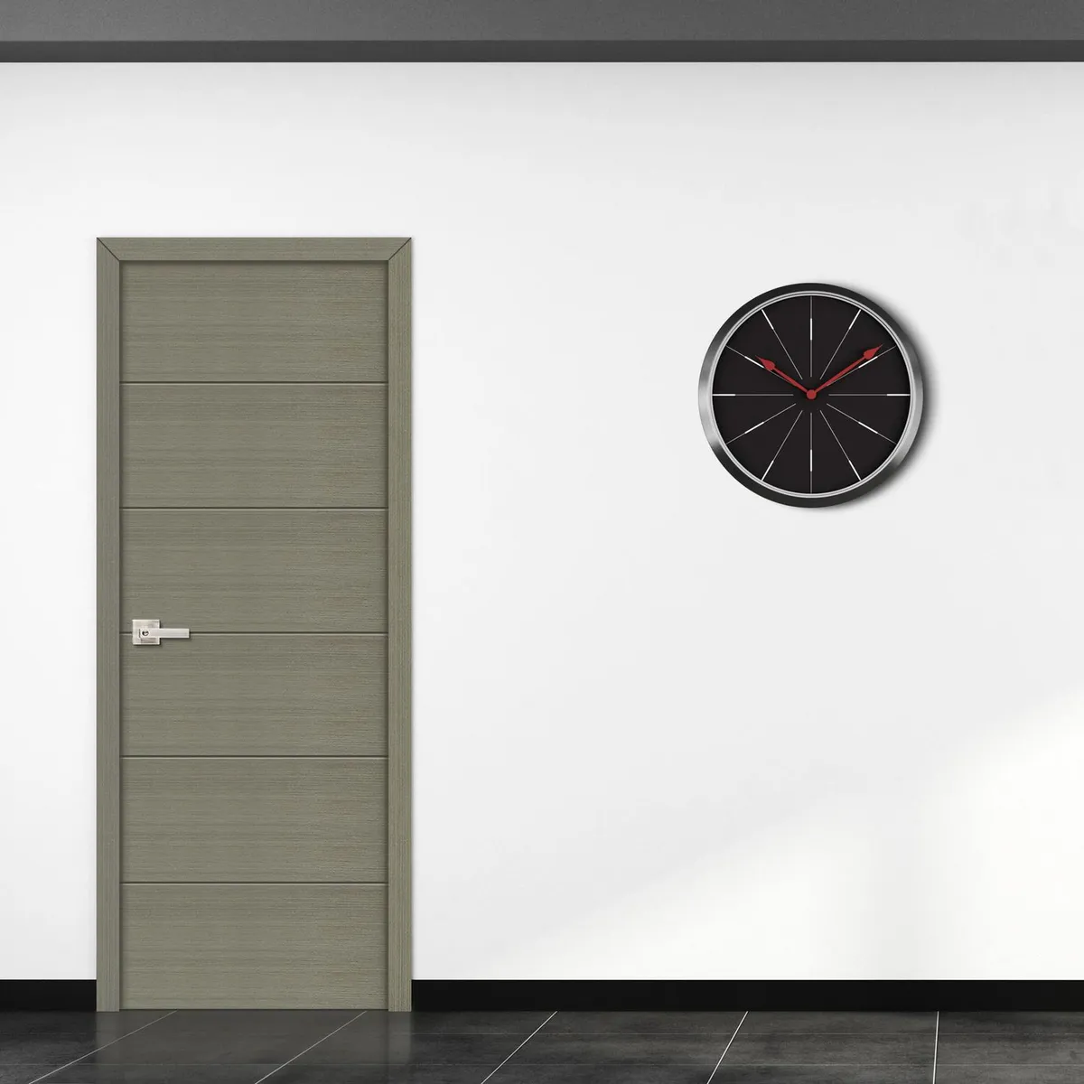 ARES - Puerta Interior HDF Sevilla CRN HC Gris Relleno Honeycomb