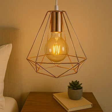 L�mpara Colgante Prisma Chico Cobre