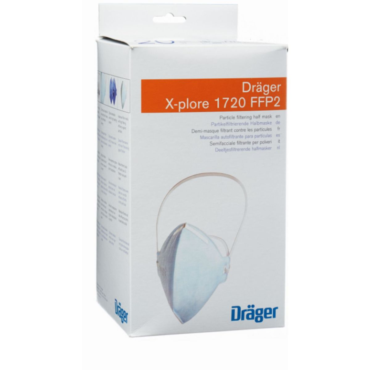 DRAGER - Respirador FFP2 1720 Caja 20 Unidades