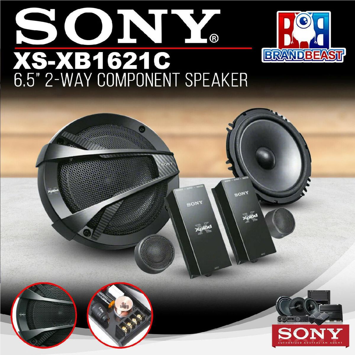 SONY - Combo Parlantes 16cm + Tweeter