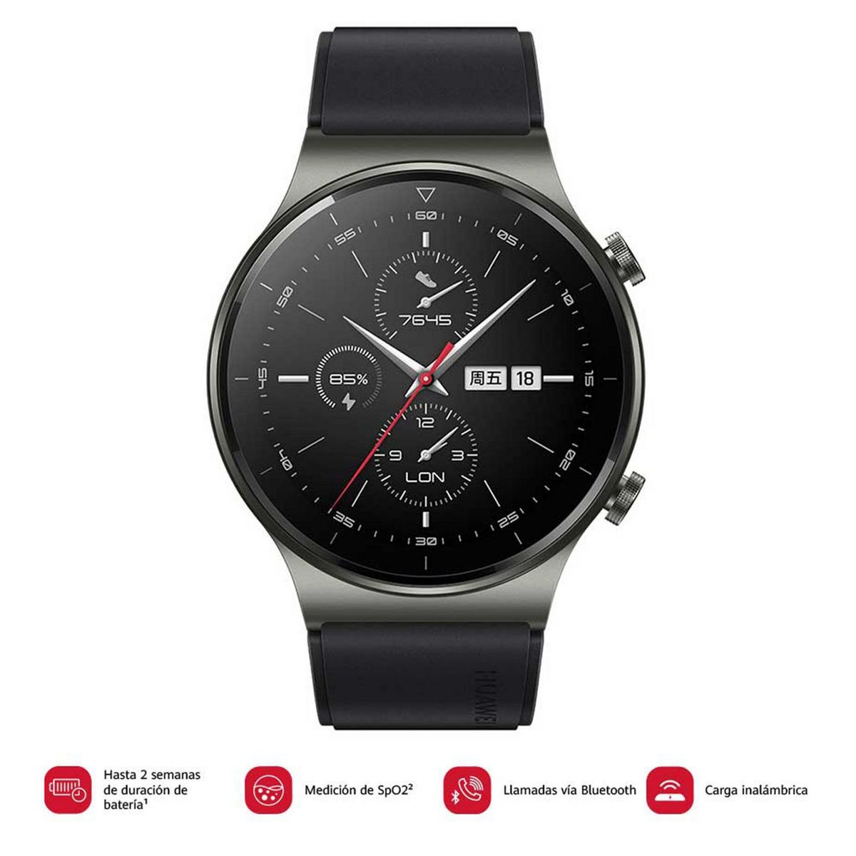 HUAWEI - Smartwatch Huawei Watch GT2 Pro Vidar Negro