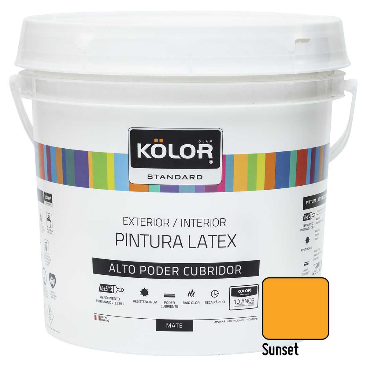 KOLOR - Pintura Kolor Latex Standar Sunset 1GL