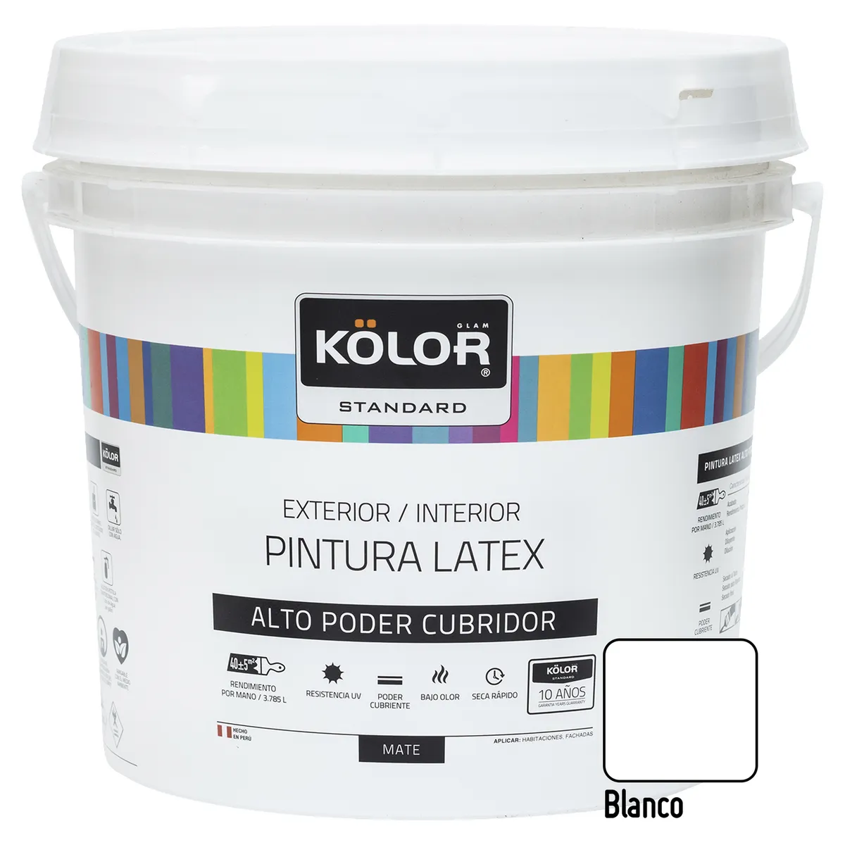 KOLOR - Pintura Kolor Latex Standar Blanco 4GL