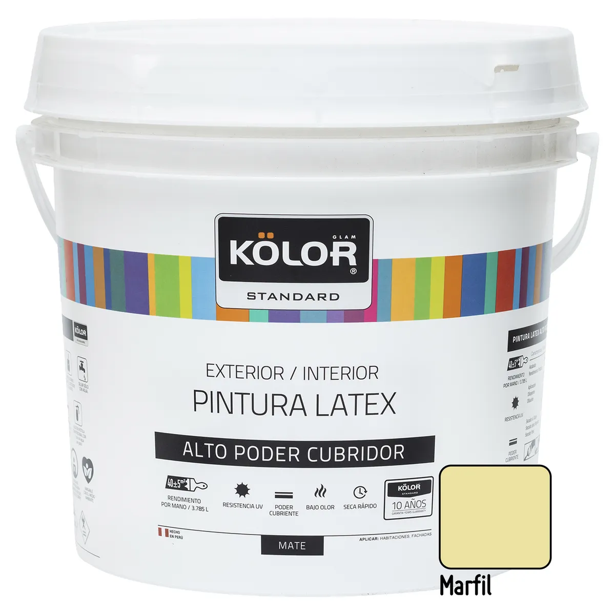 KOLOR - Pintura Kolor Latex Standar Marfil 1GL