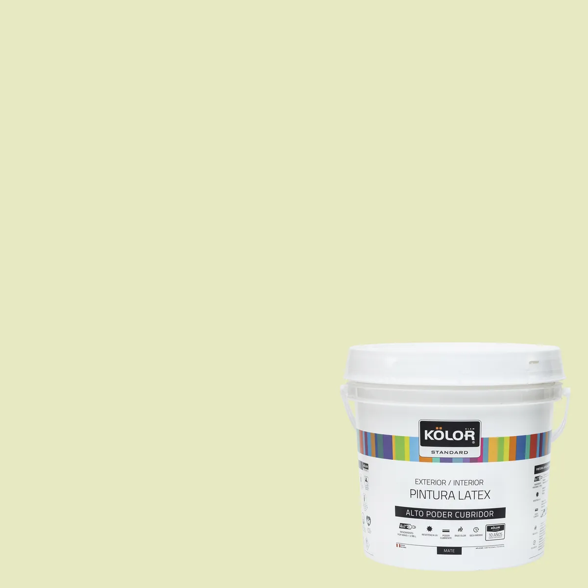 KOLOR - Pintura Kolor Latex Standar Blanco Humo 1GL