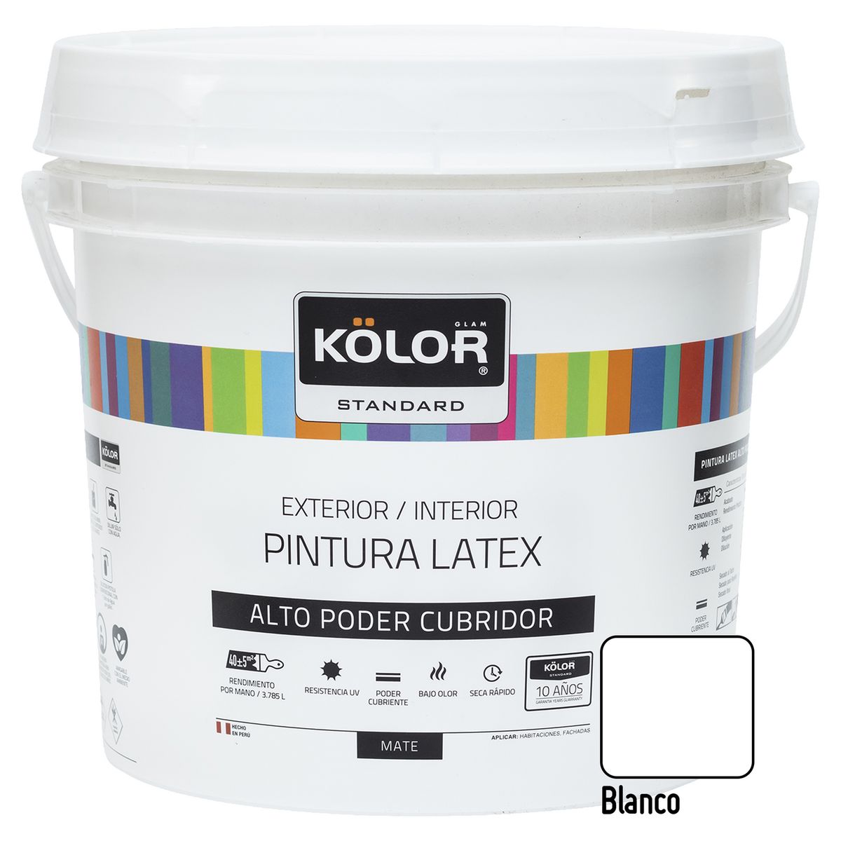 KOLOR - Pintura Kolor Latex Standar Blanco 1GL