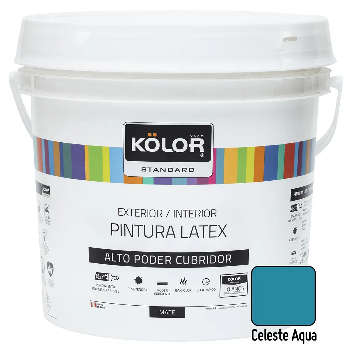 KOLOR - Pintura Kolor Latex Standar Celesteaqua 1GL