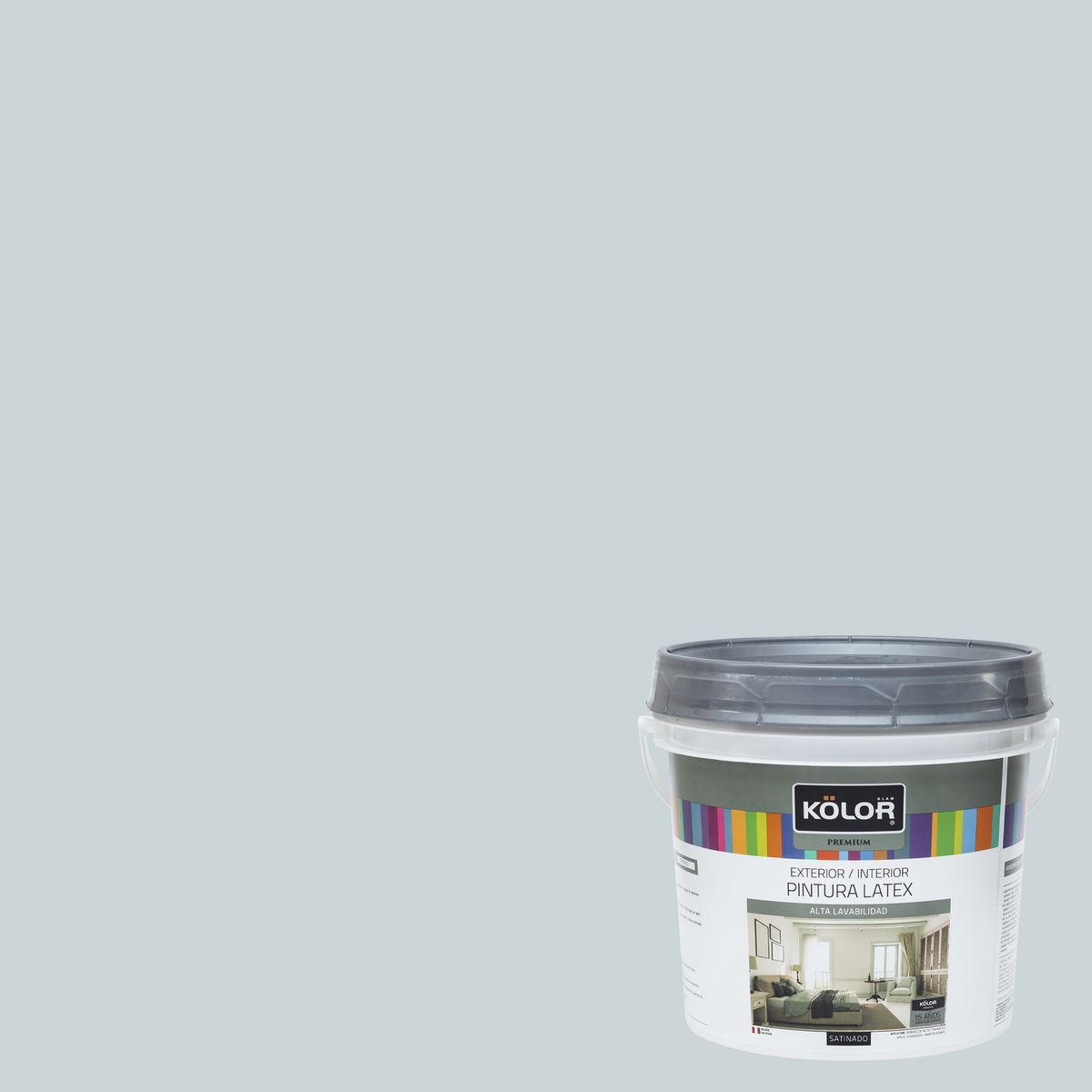 KOLOR - Pintura Kolor Premium Satinado Gris Claro 1GL
