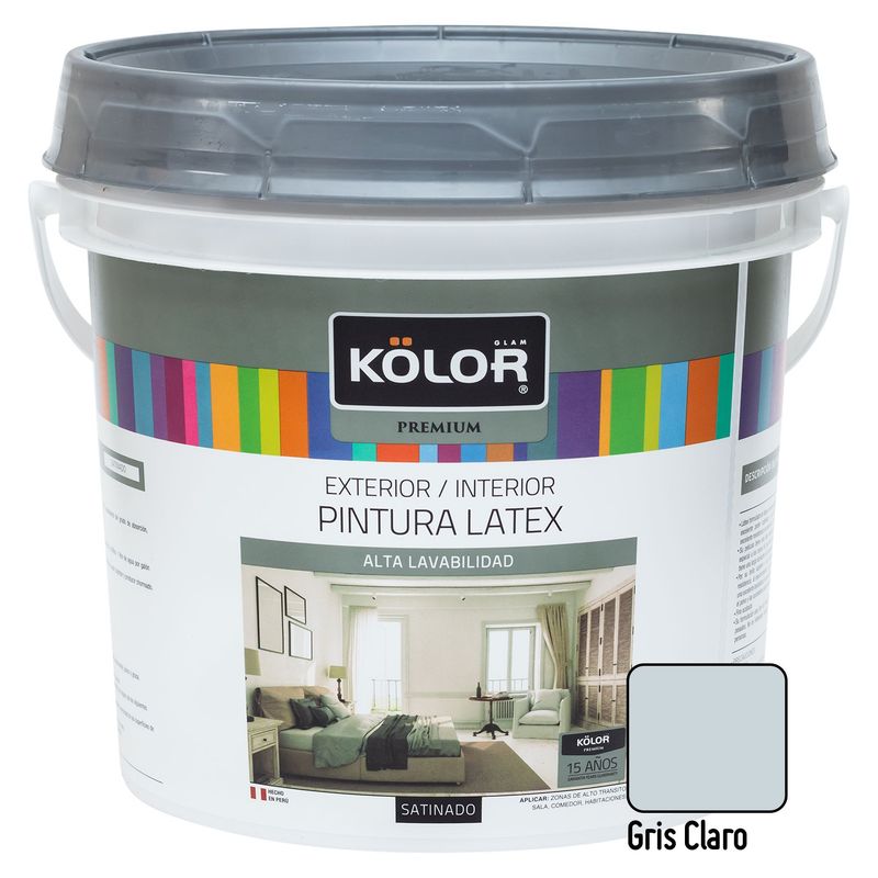 KOLOR - Pintura Kolor Satinado Gris Claro 1GL