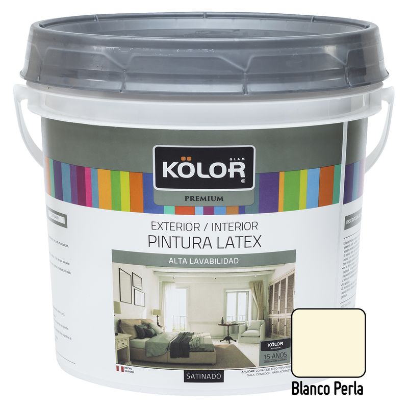 KOLOR - Pintura Kolor Premium Satinado Blanco Perla 1GL