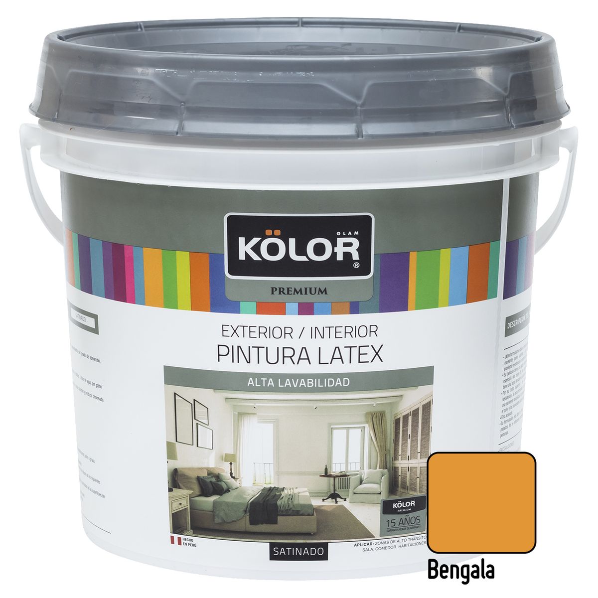 KOLOR - Pintura Kolor Premium Satinado Bengala 1GL