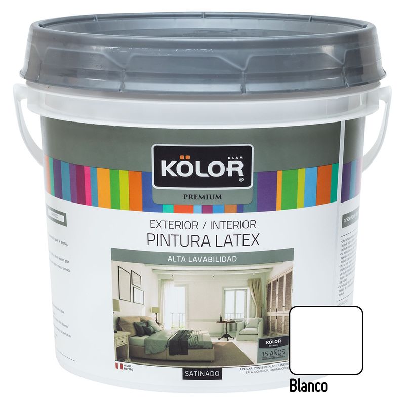 KOLOR - Pintura Kolor Satinado Blanco 1GL