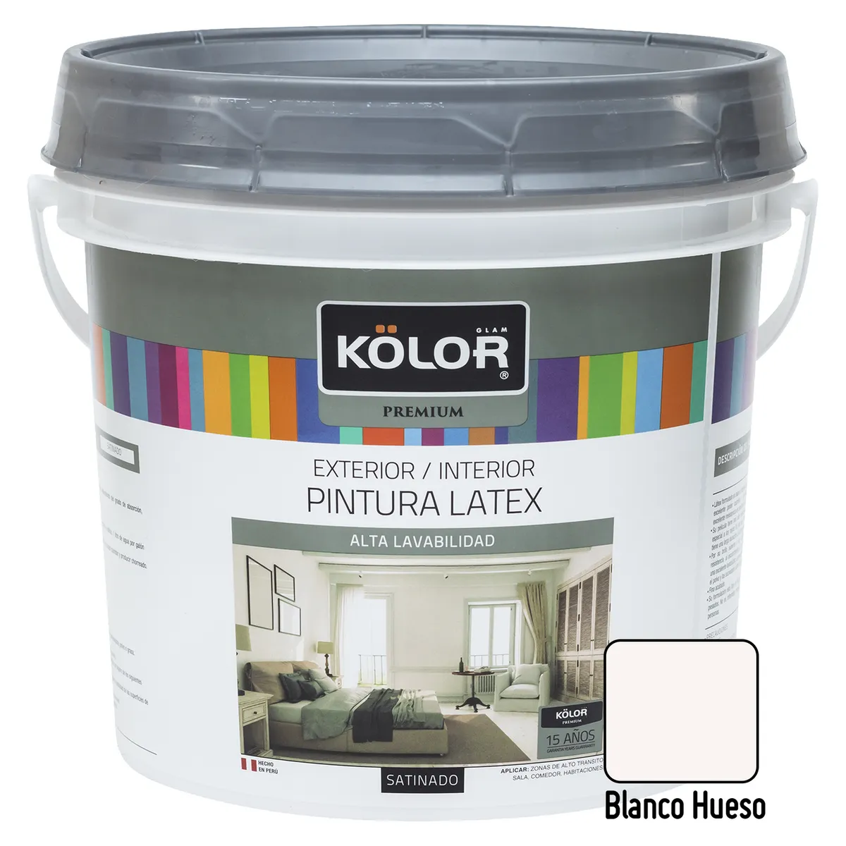 KOLOR - Pintura Kolor Premium Satinado Blanco Hueso 1GL