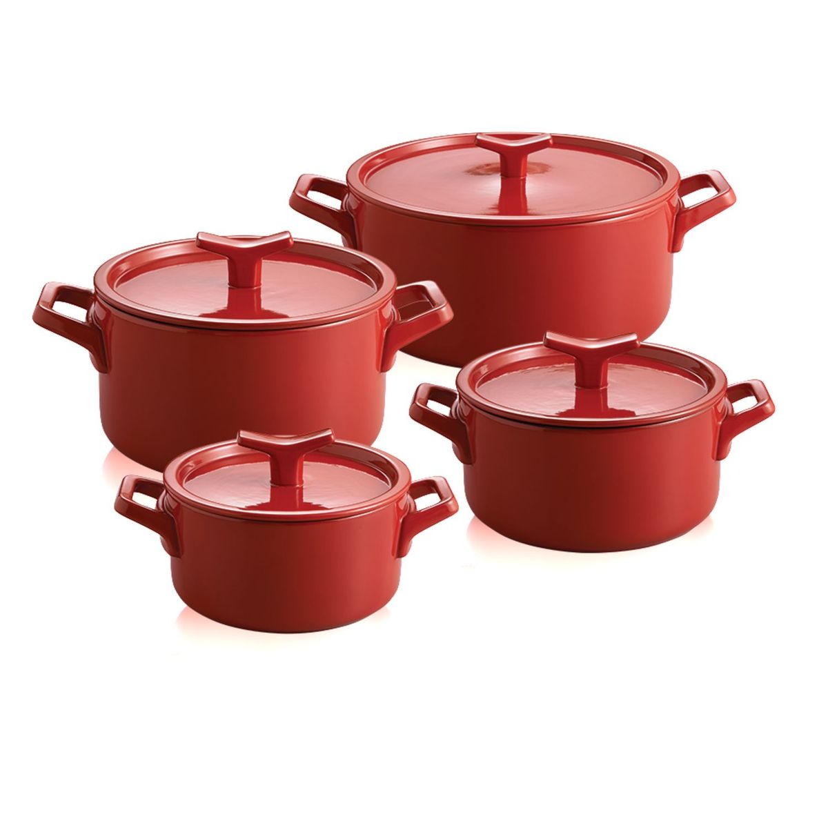 ELECTROLUX - Juego de Ollas de Cerámica Infinite 8 Piezas