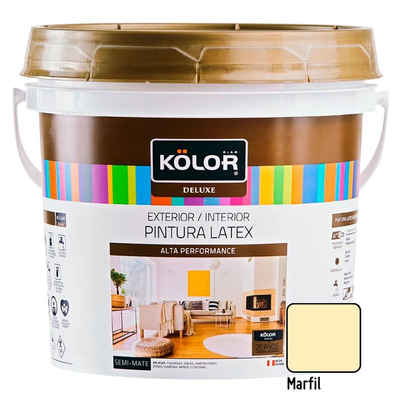 KOLOR - Pintura Kolor Deluxe Marfil 1GL