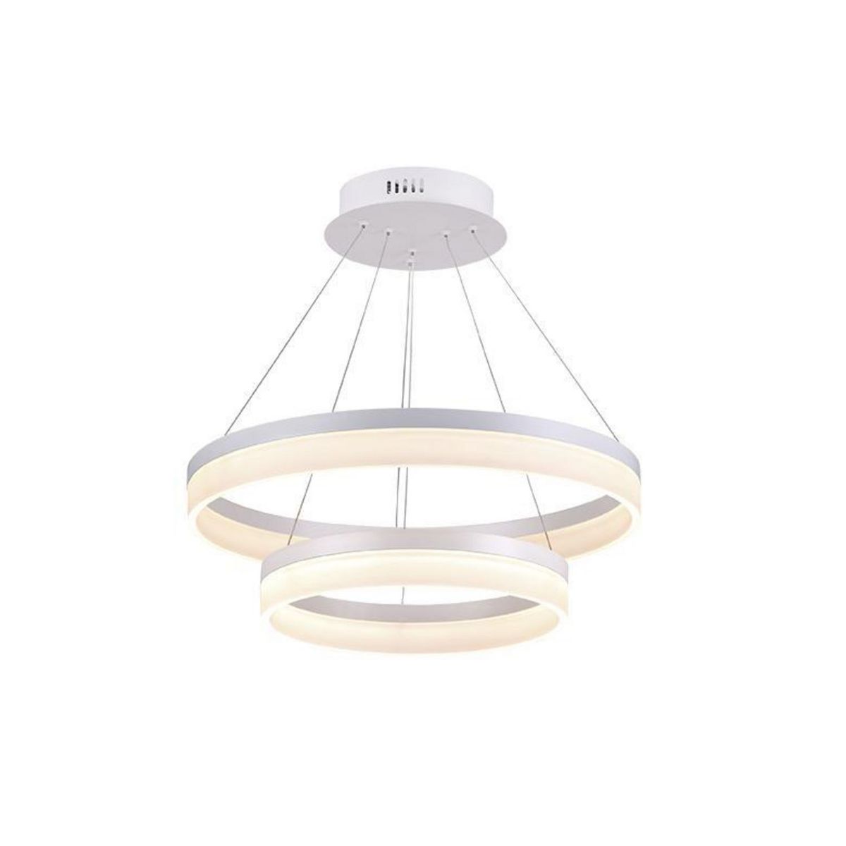 LUMINIKA - Lámpara Colgante Led Loop Dupla 64 W Luz Cálida