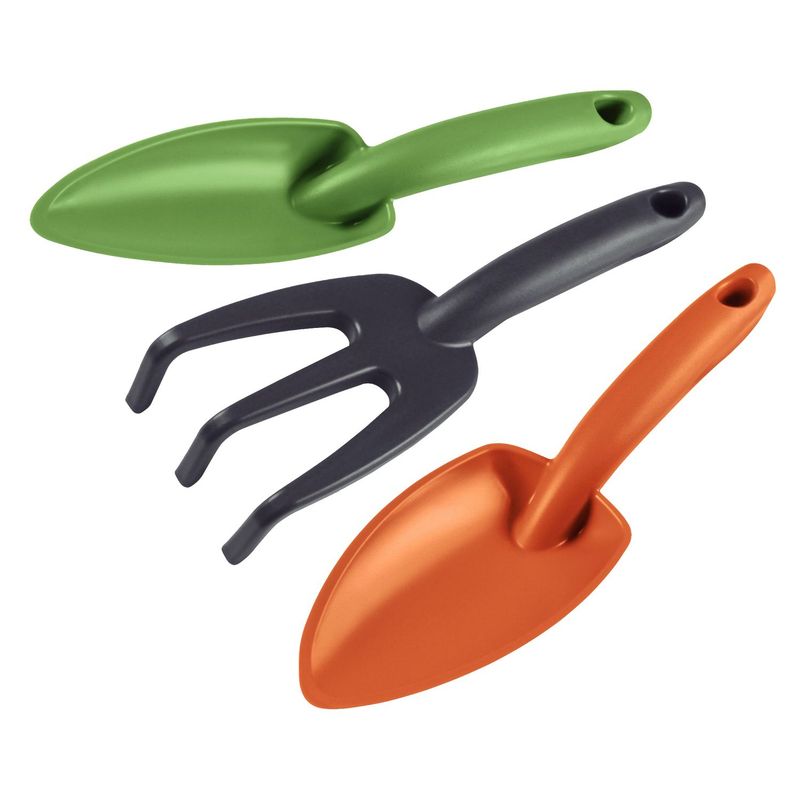 TRAMONTINA - Set De Herramientas X 3 Unidades Polipropileno Verde, Negro Y Naranja