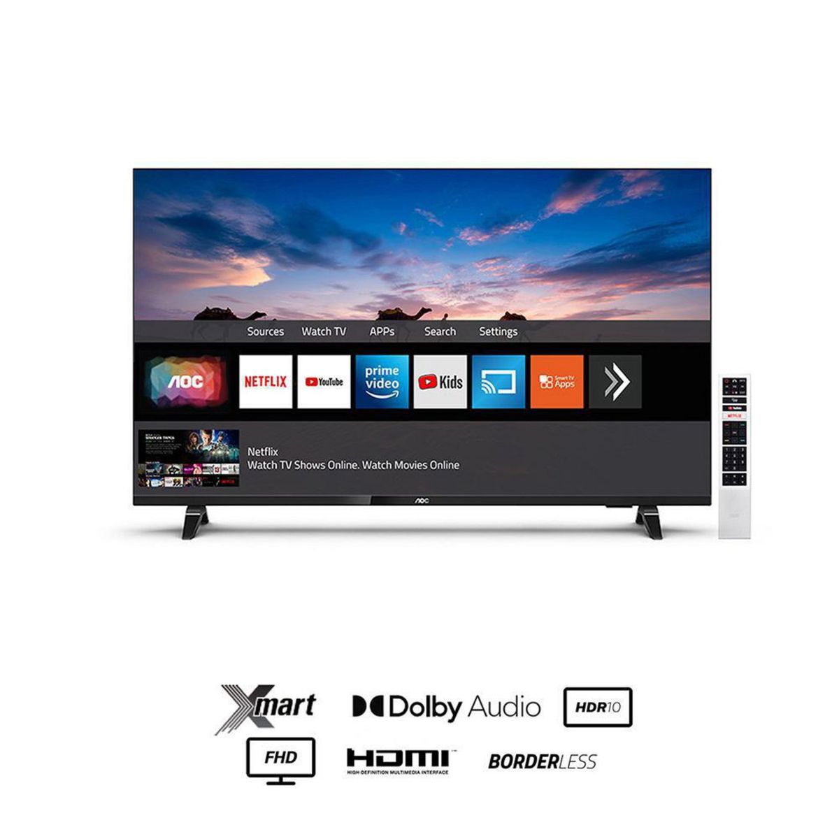 AOC - Televisor Smart FHD Borderless 43" 43S5305