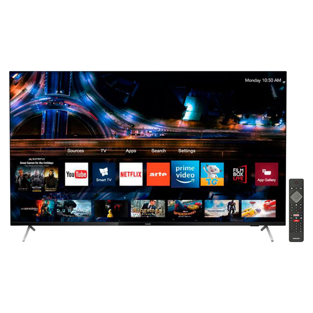 PHILIPS - Televisor Philips LED Smart UHD 50" 50PUD7625