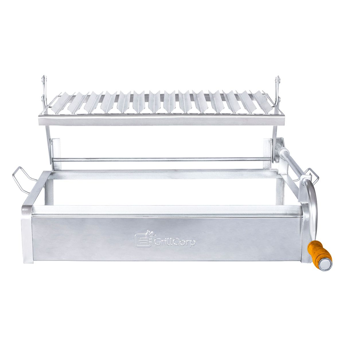 GRILLCORP - Parrilla de Levante Grillcorp Inox Mediana 55x35x26cm