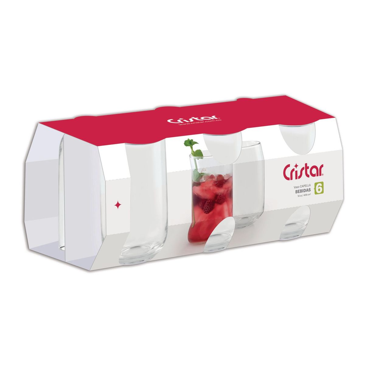  - Set de 6 Vasos Capella Bebidas