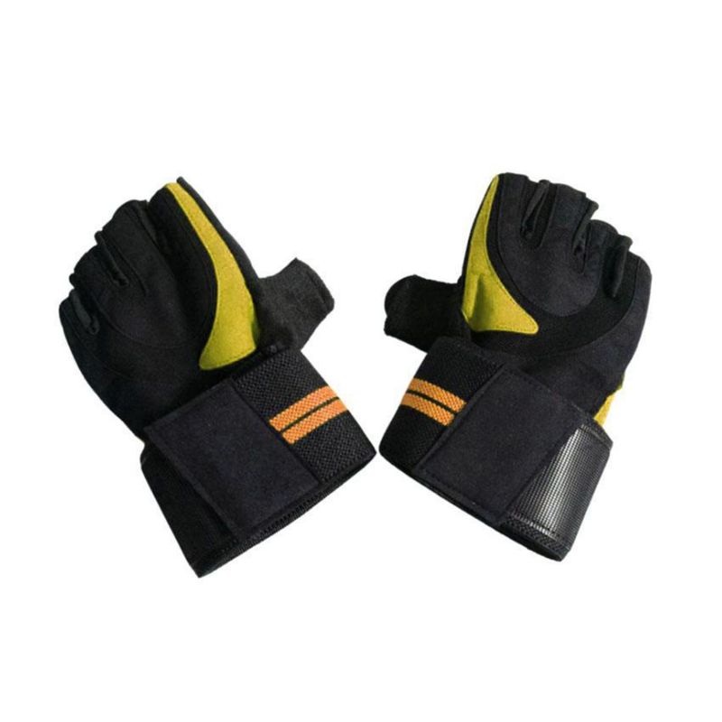 SPORTFITNESS - Guantes para Pesas con Muñequera