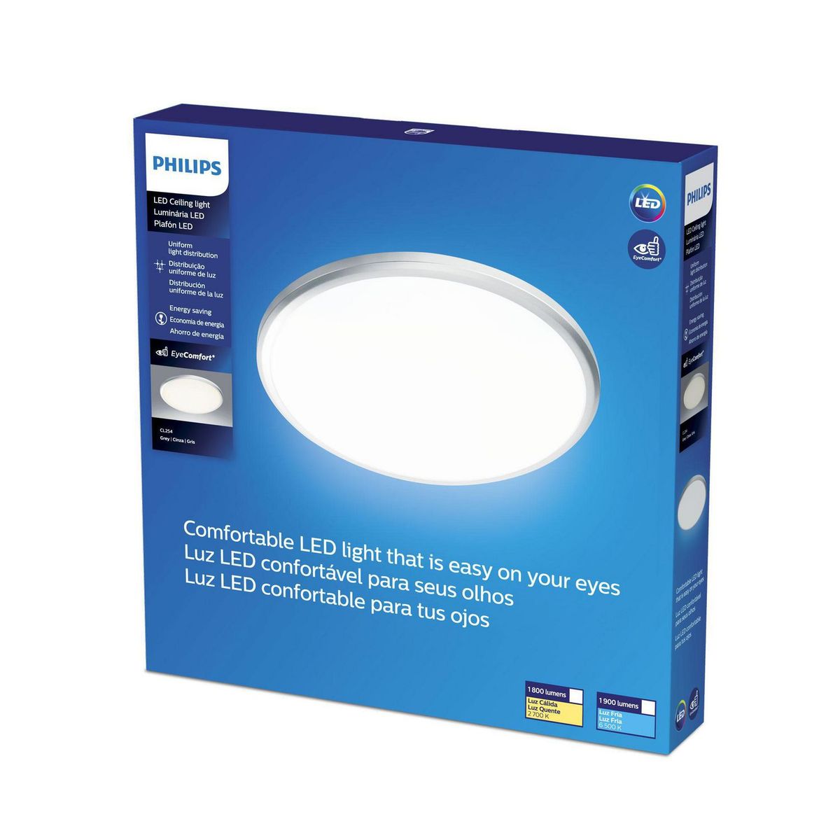 PHILIPS - Plafón LED 20W con Anillo Luz Cálida