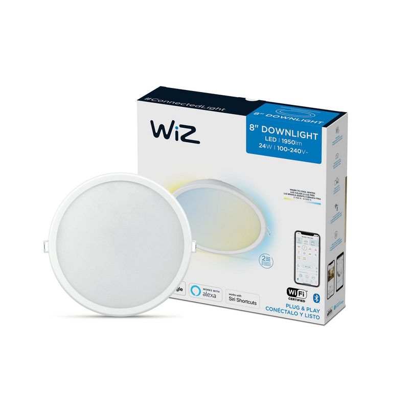WIZ - WiZ Downlight LED Luz Fría/Luz Cálida WiFi 8"