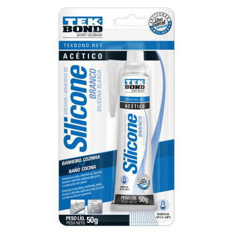 TEKBOND - Silicona Blanco Tekbond Acética 50gr