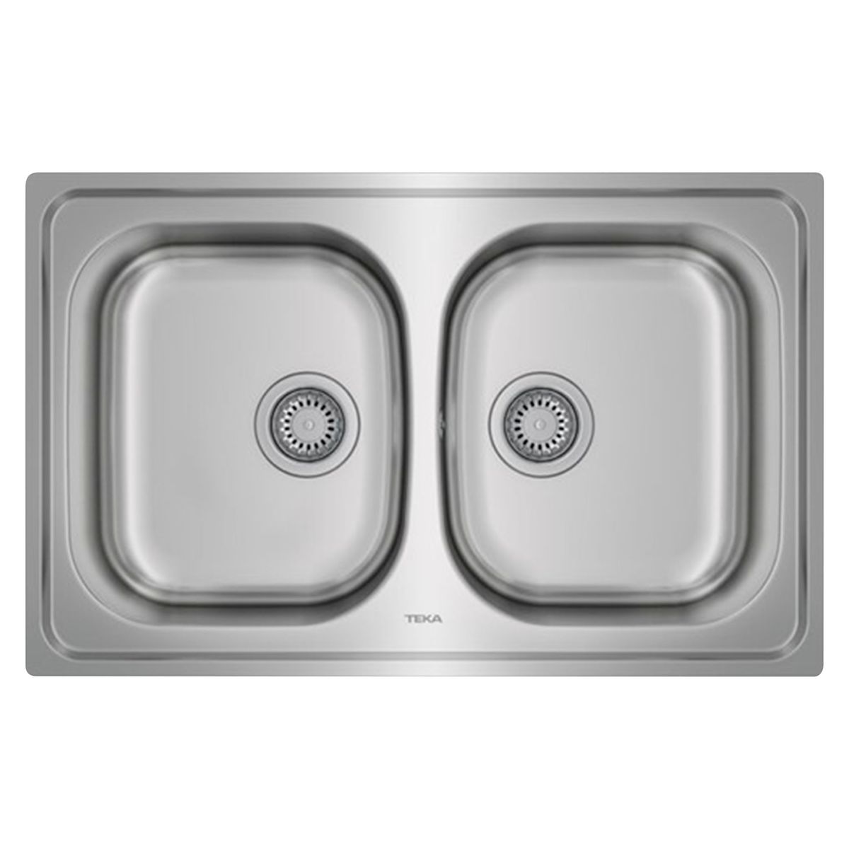 TEKA - Lavadero de Cocina Acero Inoxidable 2 Pozas Universe 79x50cm