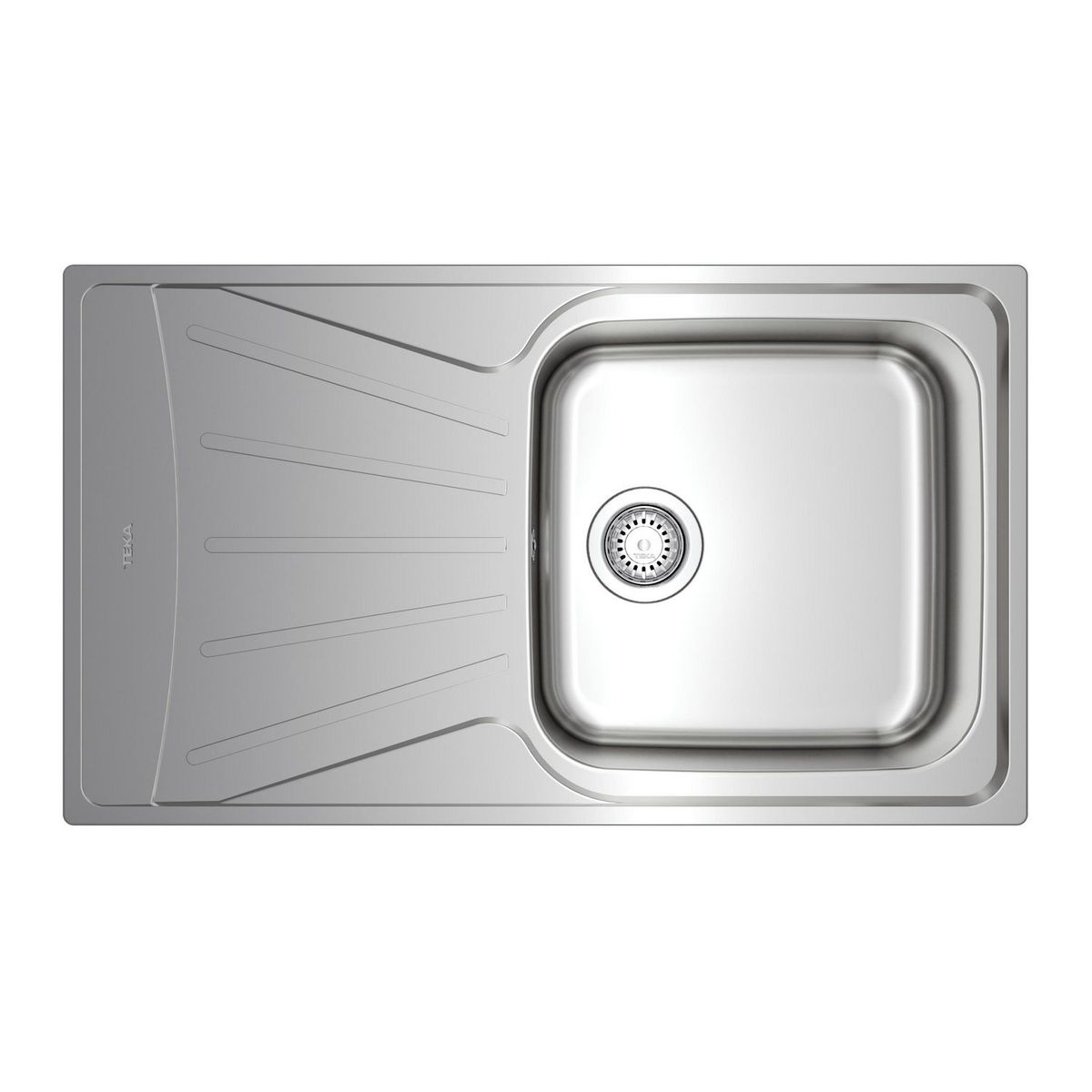 TEKA - Lavadero de Cocina Acero Inoxidable Teka 1 Poza Starbright 86x50cm