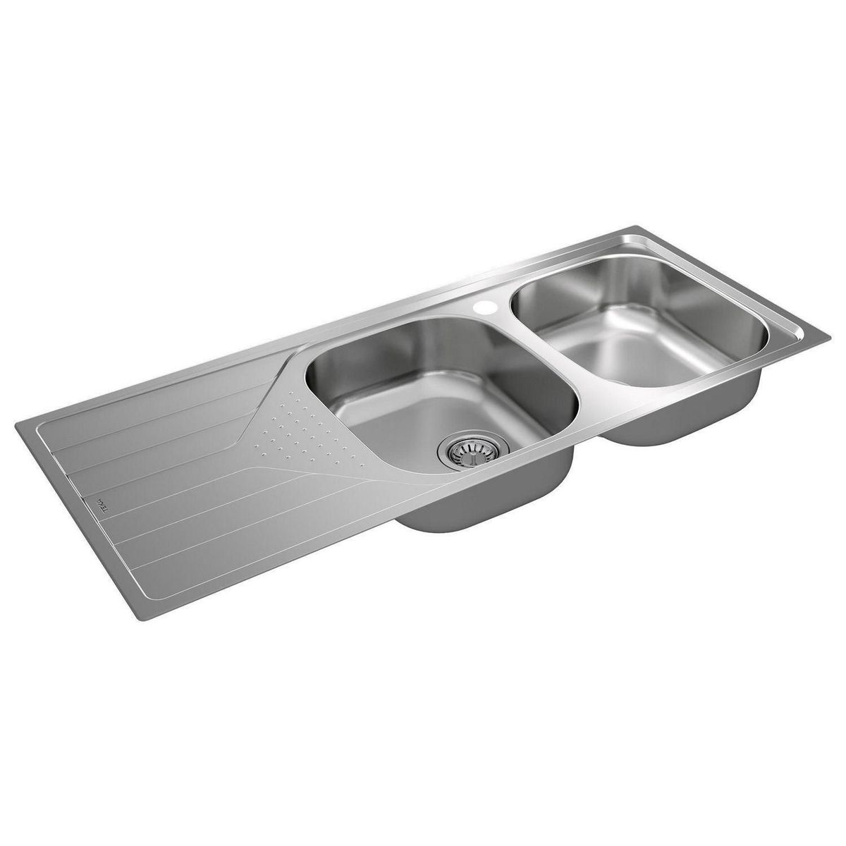 TEKA - Lavadero de Cocina Acero Inoxidable Teka 2 Pozas con Escurridero Universe 116x50cm