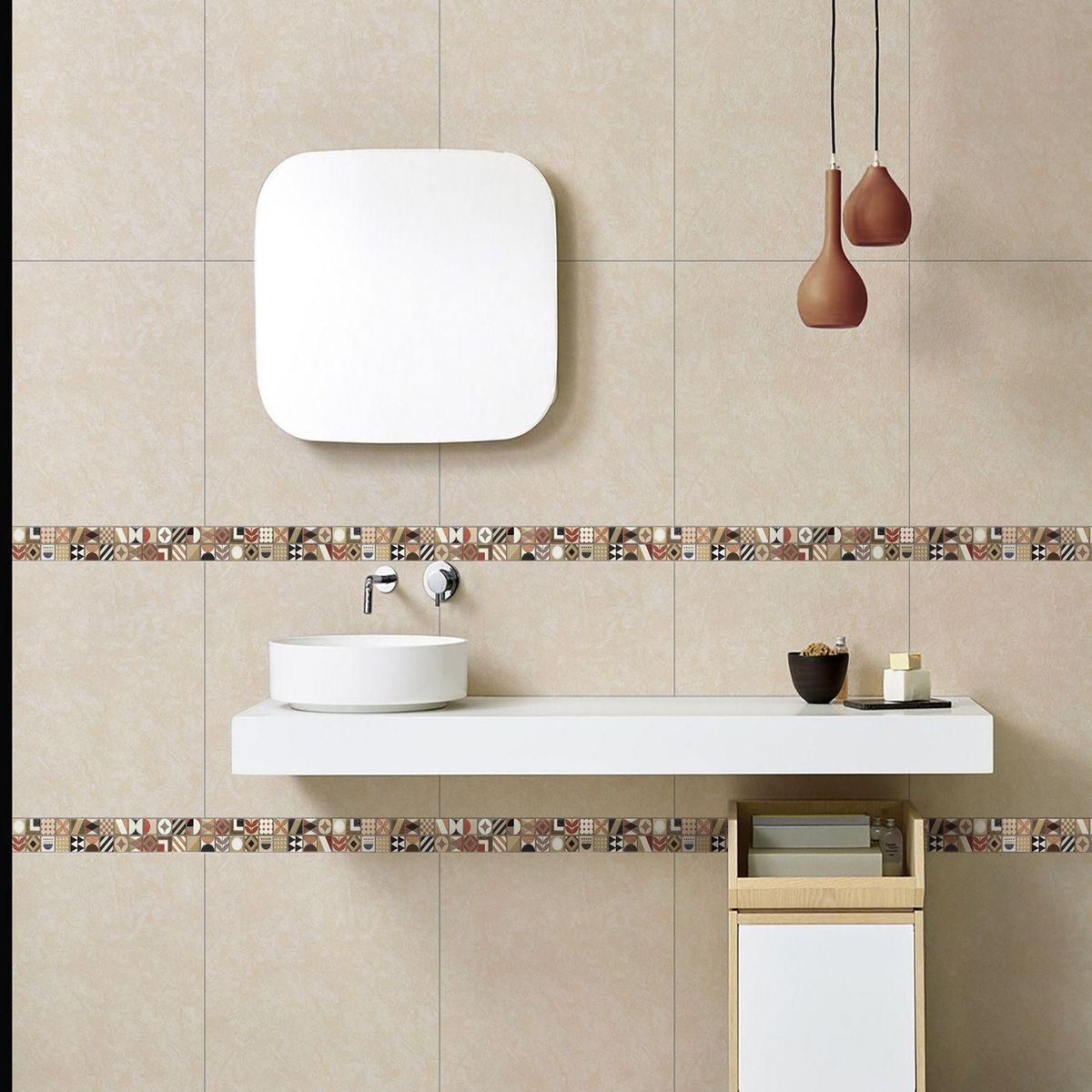 KANTU - Lístelo Duna Beige 15x60cm