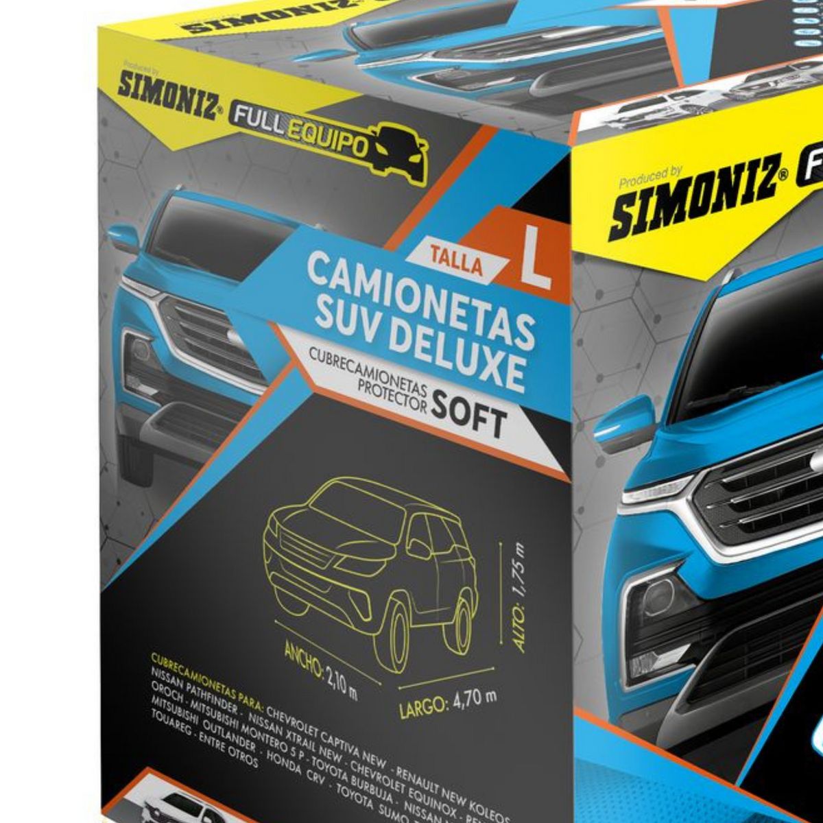 SIMONIZ - Cobertor Funda Para Camioneta VAN/SUV Simoniz Talla L