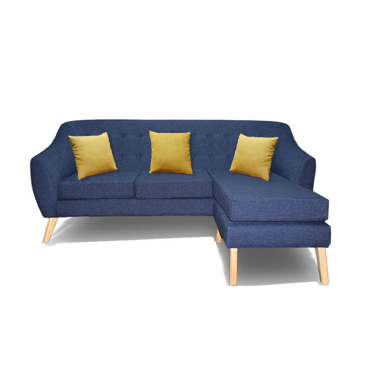 CASA BELLA - Seccional 3 Cuerpos Izquierda Viena + 3 Cojines Decorativos