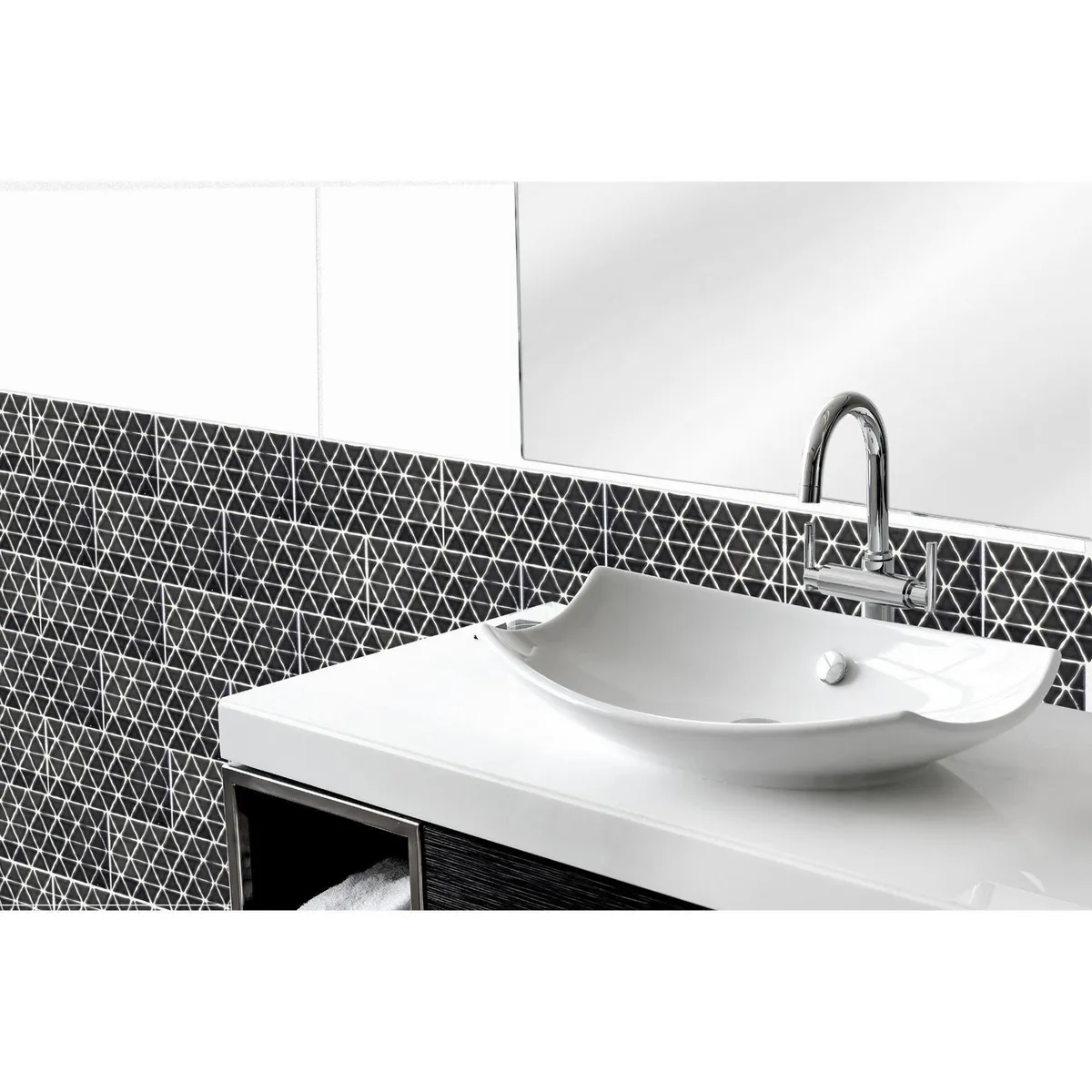 KANTU - Brick Triada Grafito Pack x3 Unidades 15x7.5cm 0.405m2 para pared