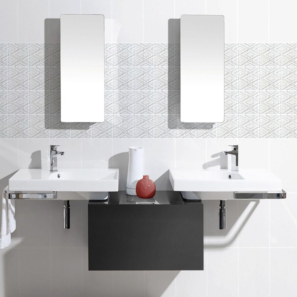 KANTU - Azulejo Fabric Pack x4 Unidades 15x15cm 0.99m2 para pared