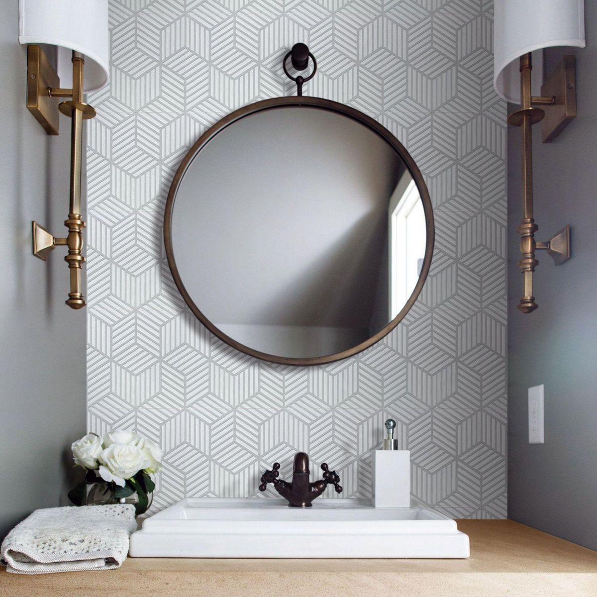 KANTU - Azulejo Tapiz Pack x4 Unidades 15x15cm 0.99m2 para pared