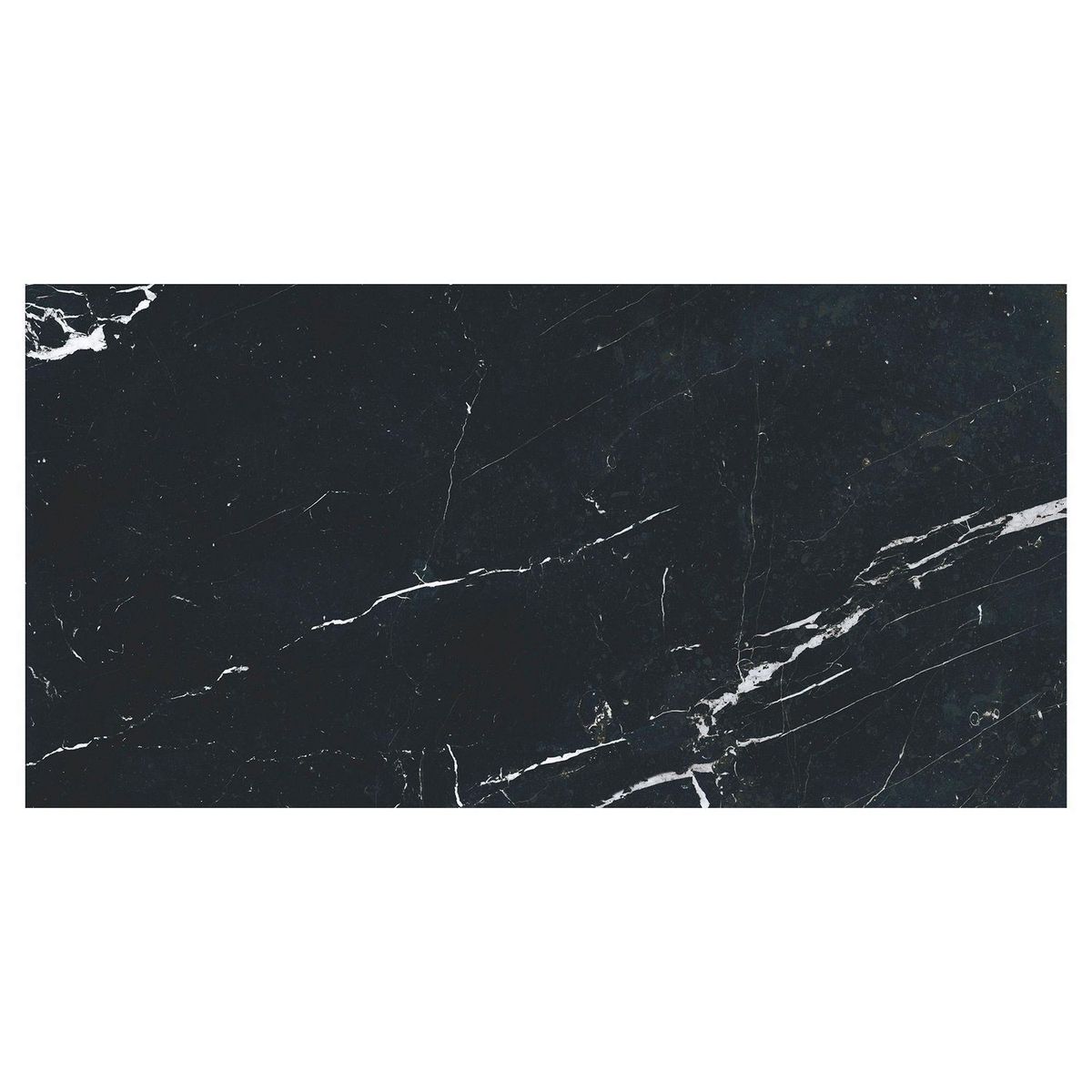 GRESPANIA - Porcelanato Marmorea Marquina Pulido Marmolizado Negro 59x119cm