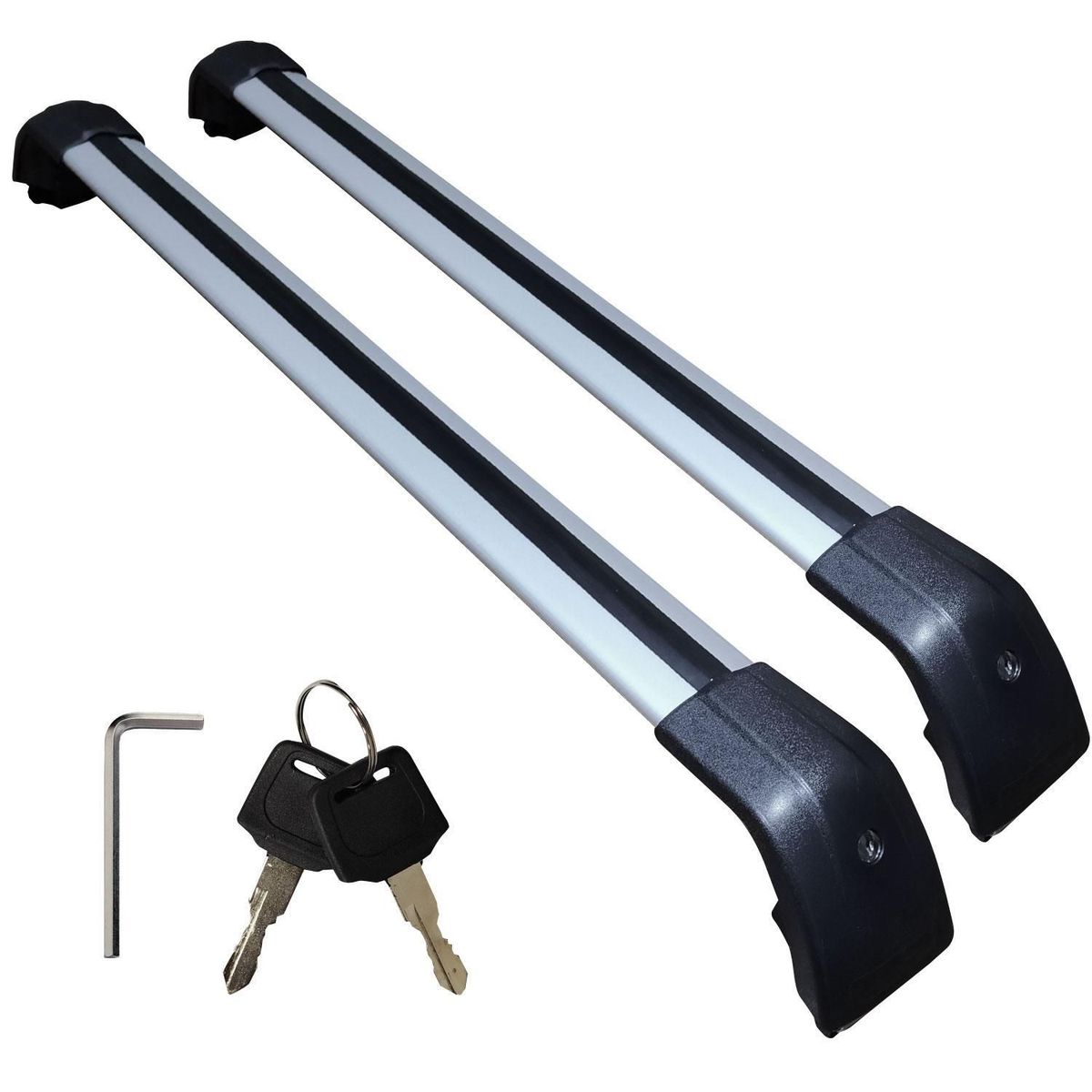 GENERICO - Kit de Barras Transversales Tipo Thule 115 cm