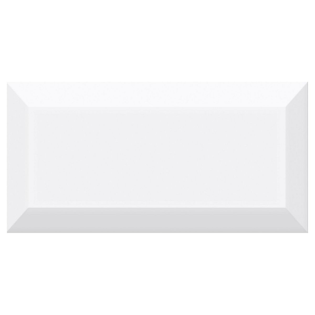 MAINZU - Cerámico Bissel Blanco Brillo Liso 10x20cm para pared