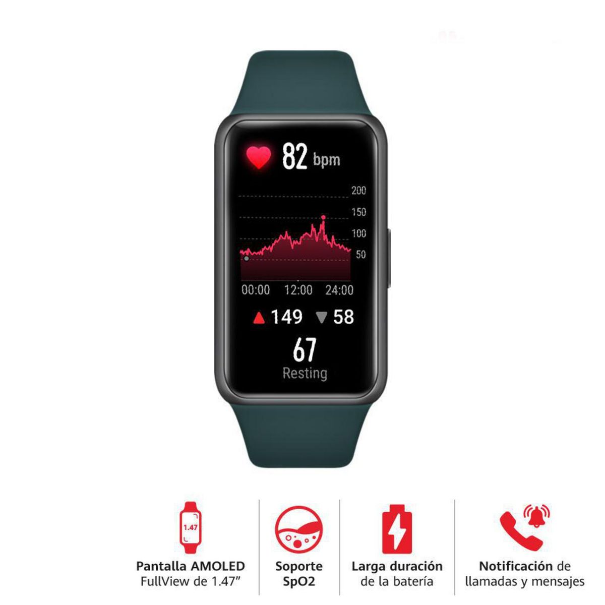 HUAWEI - Huawei Band 6 Forest Verde