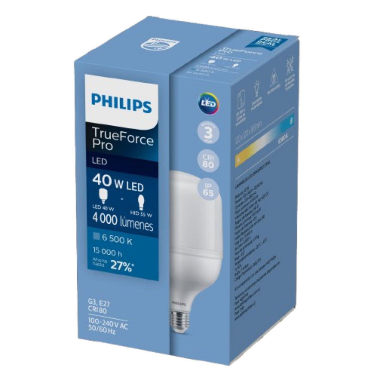 PHILIPS - Foco LED TrueForce 40W Luz Fría 4000lm