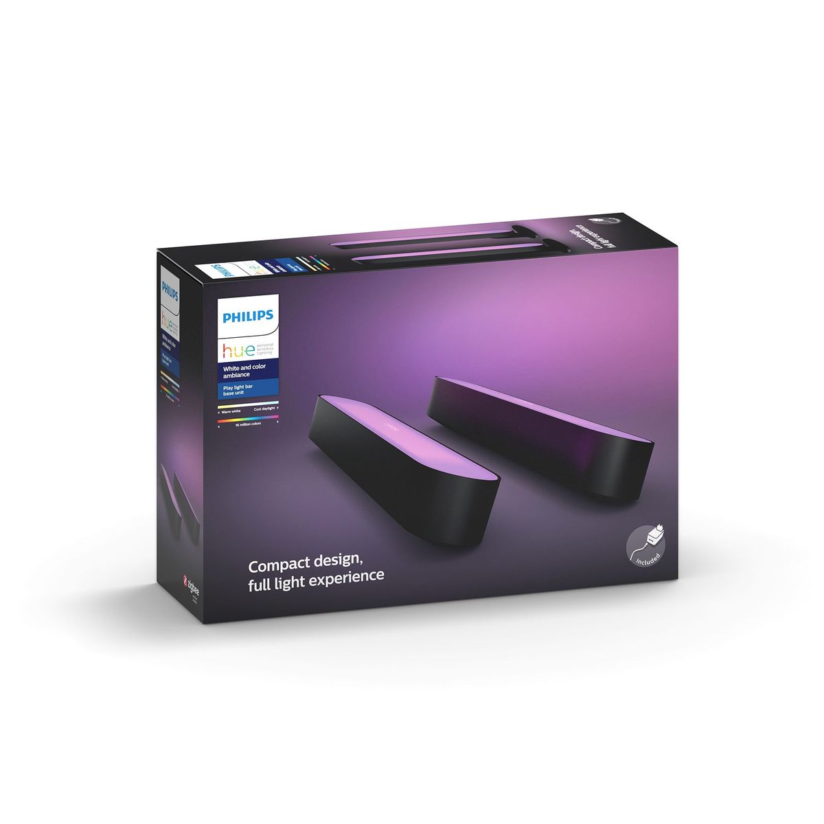 PHILIPS HUE - Kit de Inicio Barra de Luces Hue Play X2 Color 7W