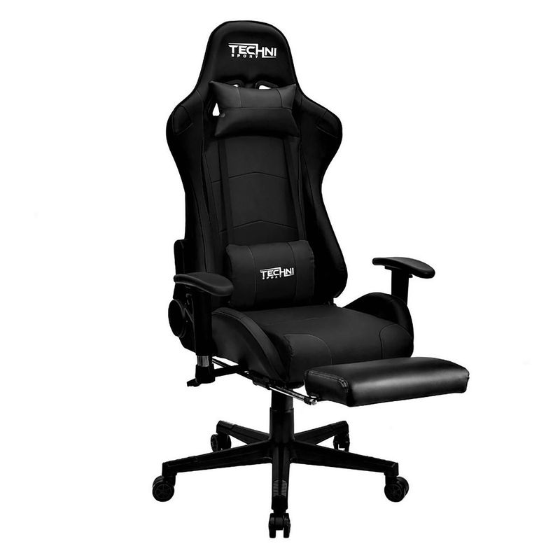 TECHNISPORT - Silla Gamer Reclinación 180° y Posapies
