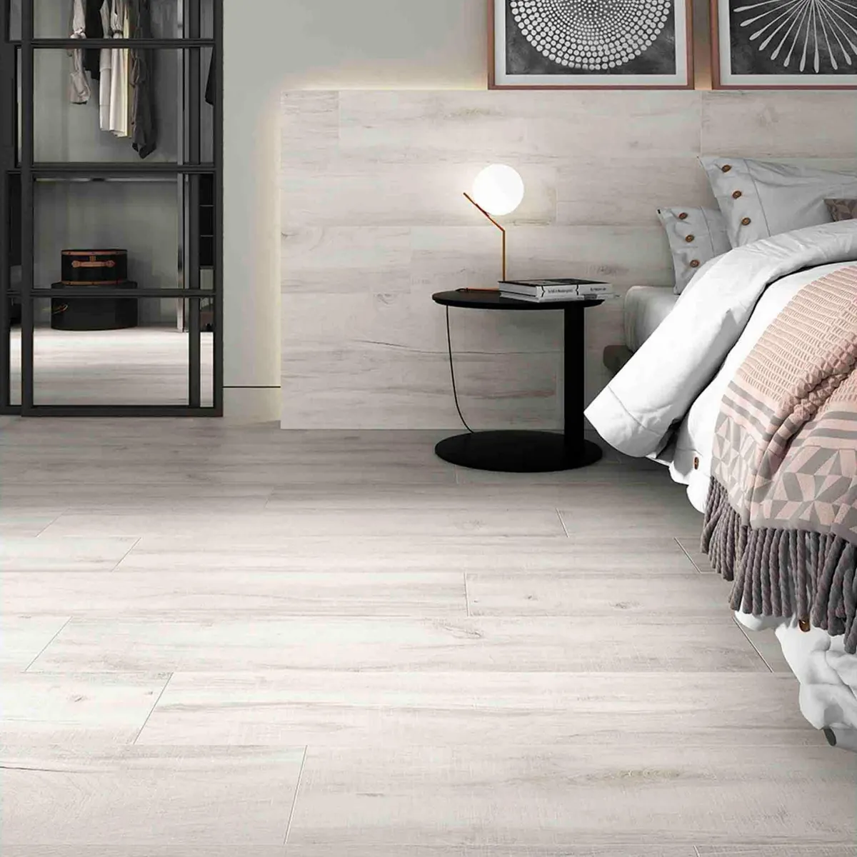 INTERMATEX - Porcelanato Gramercy White Maderado 22.5x119.5cm 1.61m2