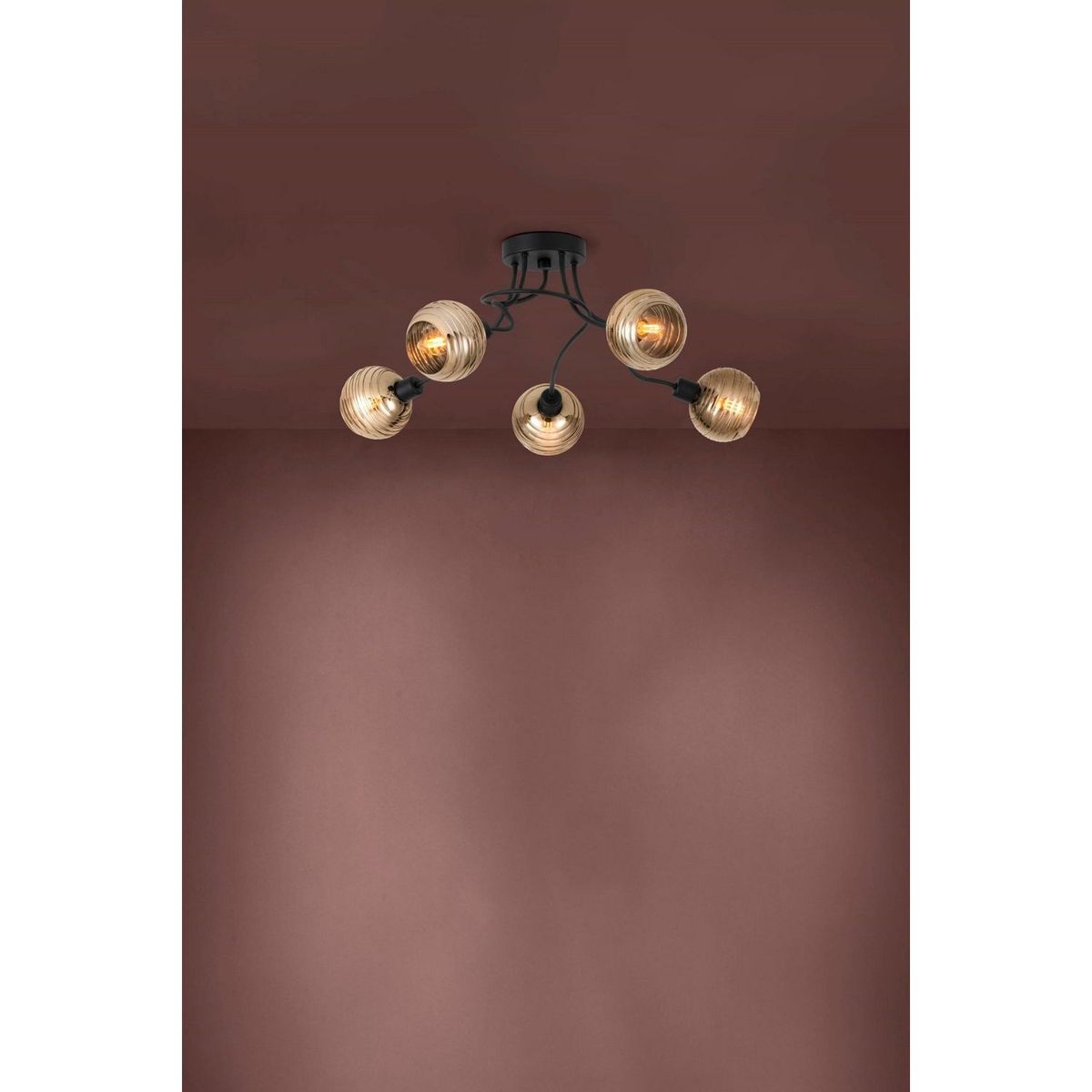 EGLO - Lámpara de techo Creppo 5x40w