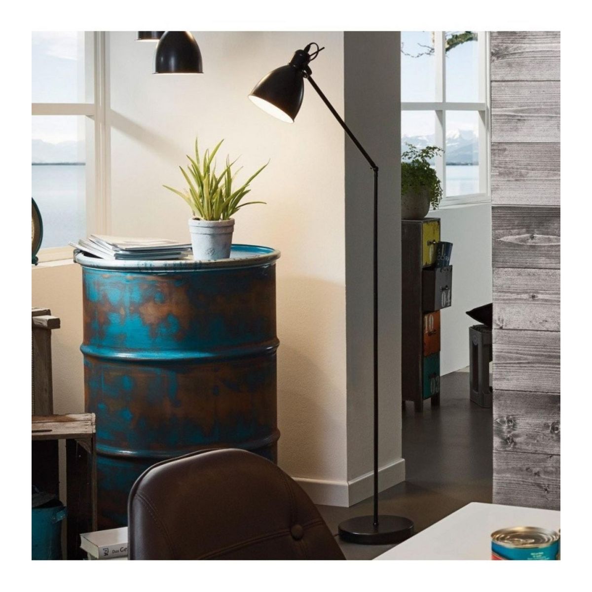 EGLO - Lámpara de Pie Priddy 1x40W